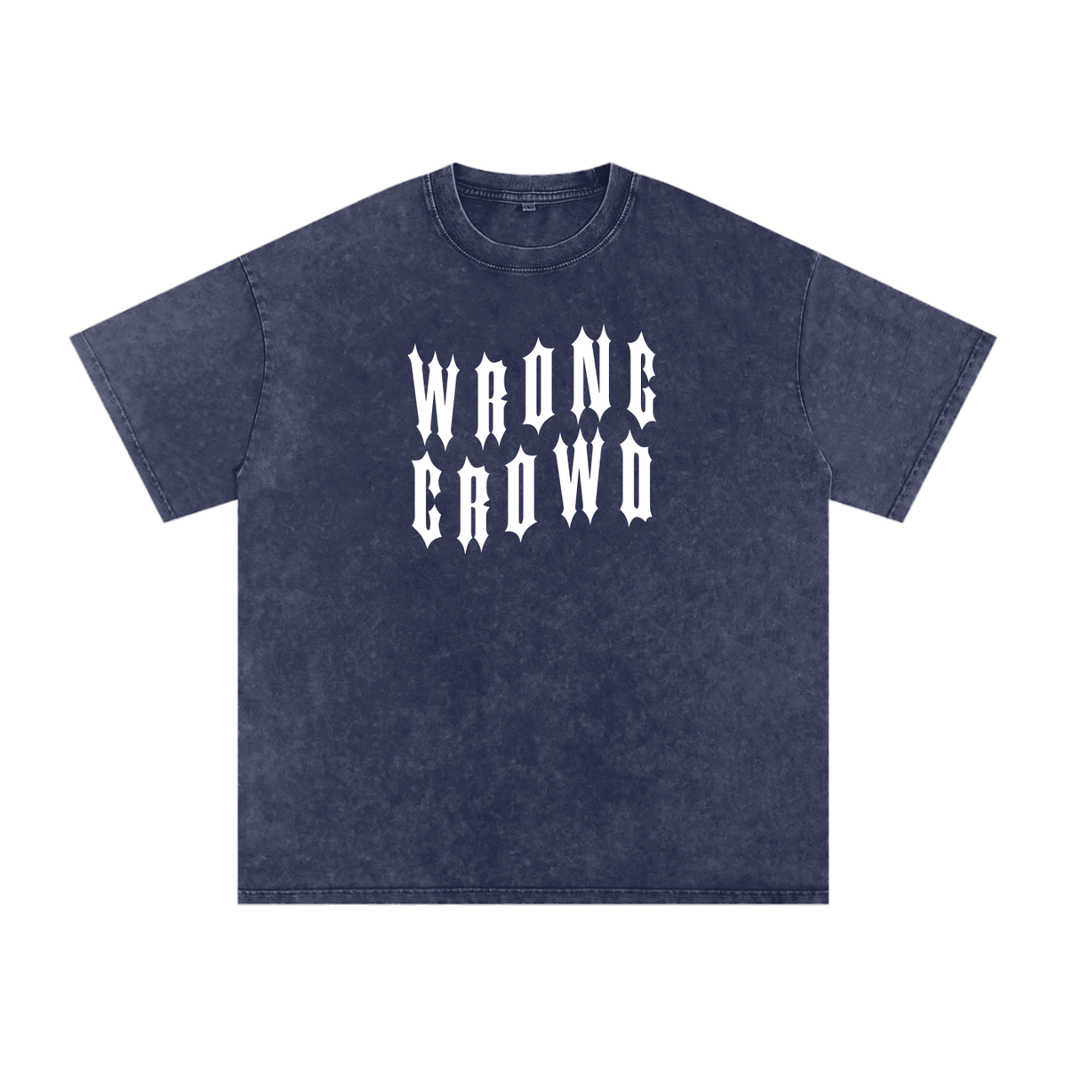 Wrong Crowd • Light • Snow Washed Oversized Pure Cotton T-Shirt