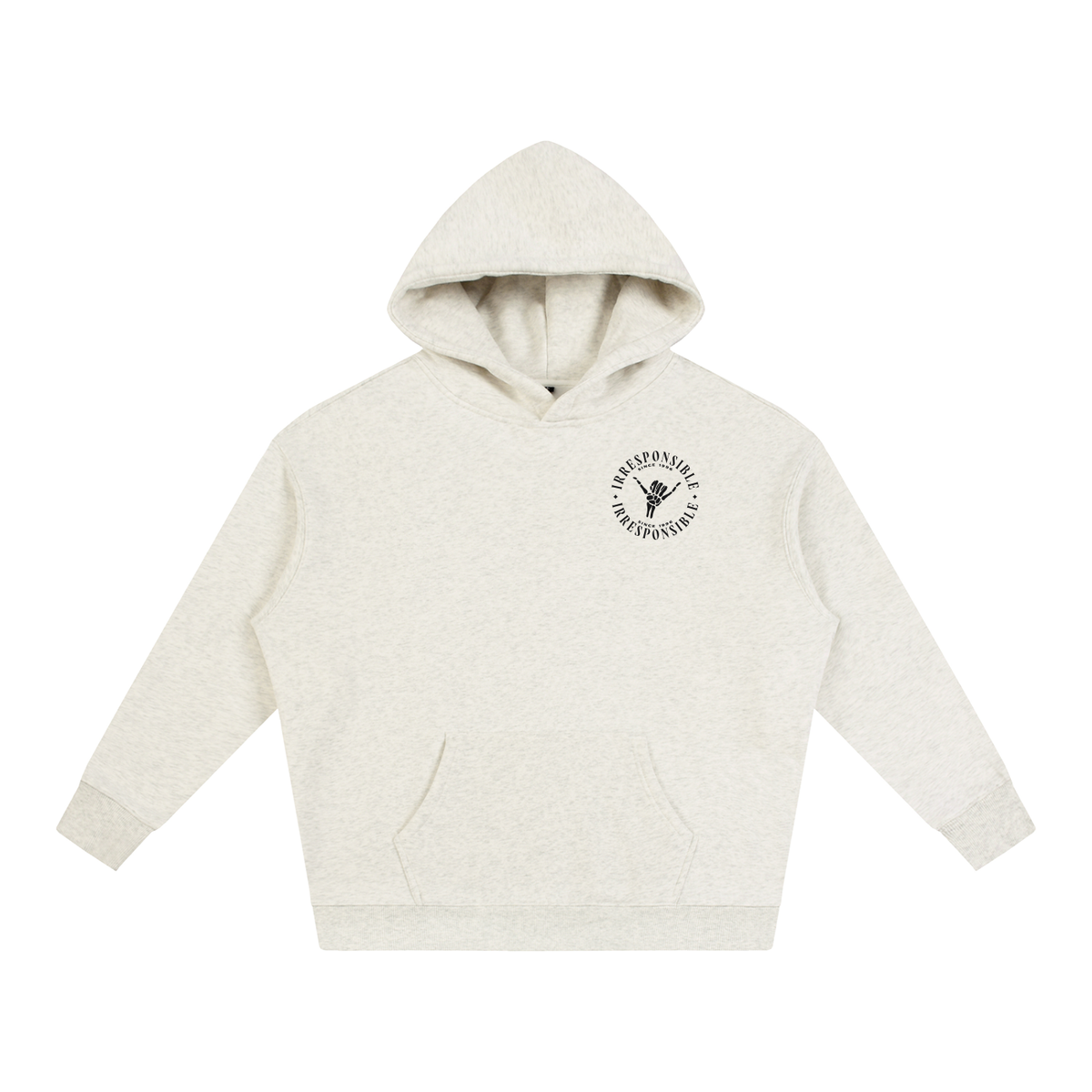 Irresponsible • Dark • Oversize Fleeced Hoodie