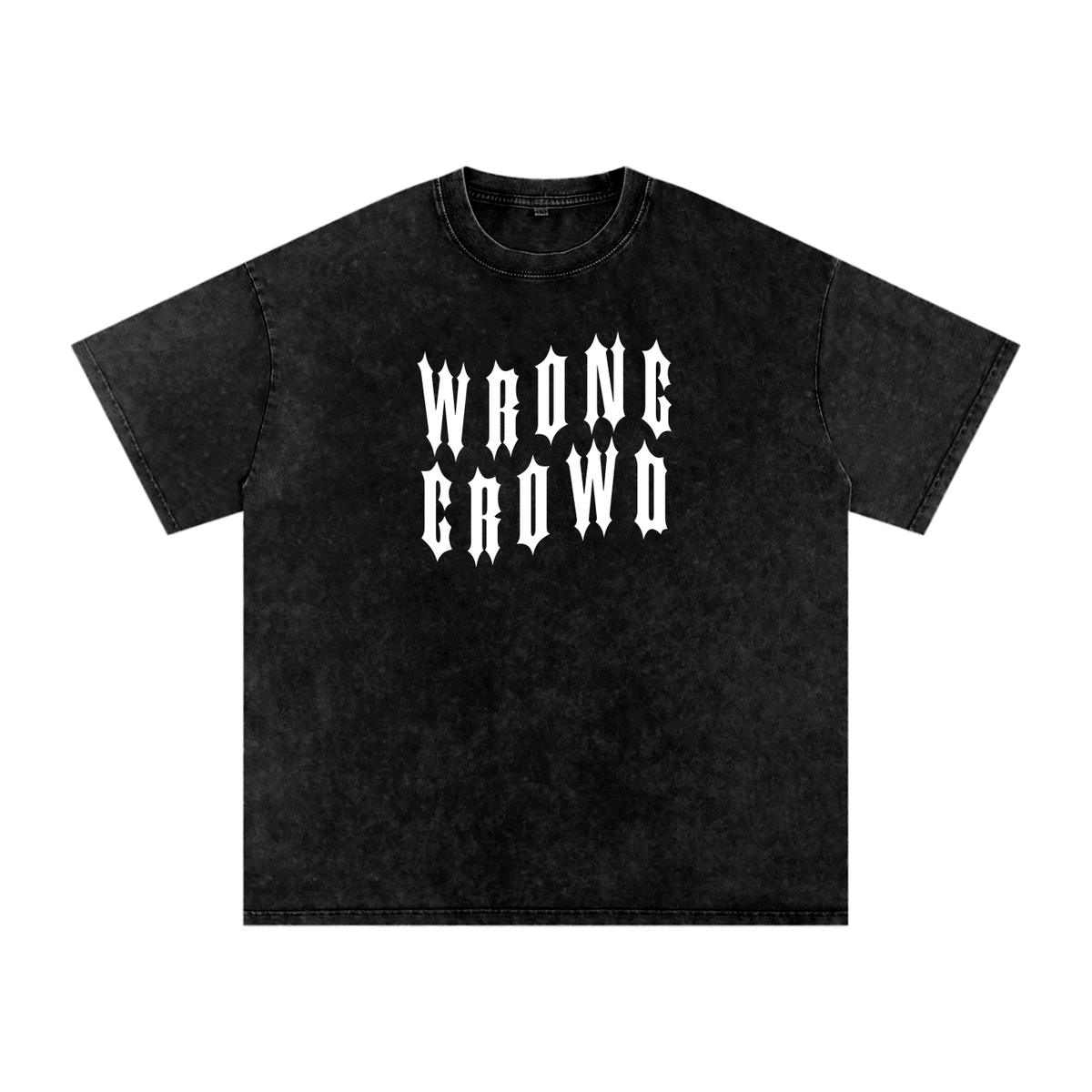 Wrong Crowd • Light • Snow Washed Oversized Pure Cotton T-Shirt