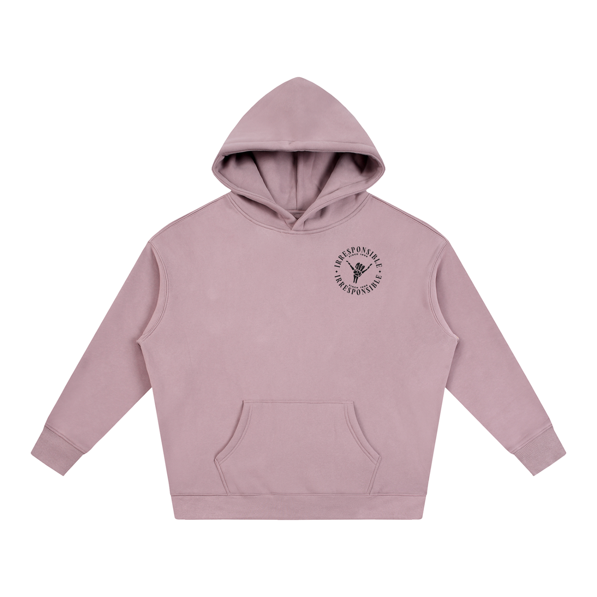 Irresponsible • Dark • Oversize Fleeced Hoodie