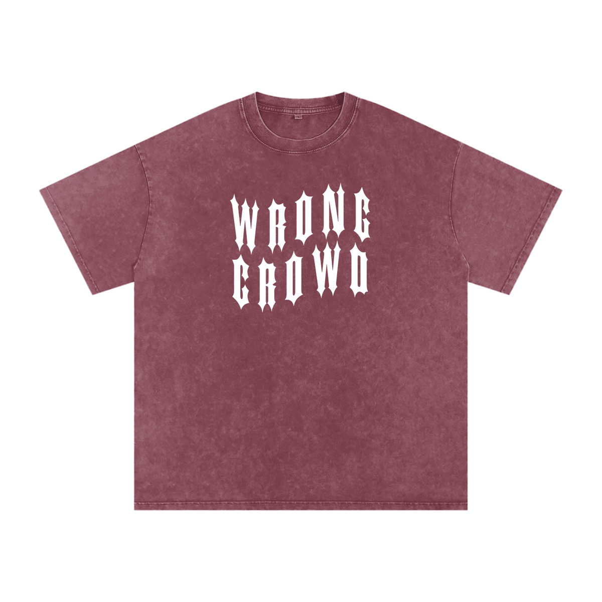 Wrong Crowd • Light • Snow Washed Oversized Pure Cotton T-Shirt