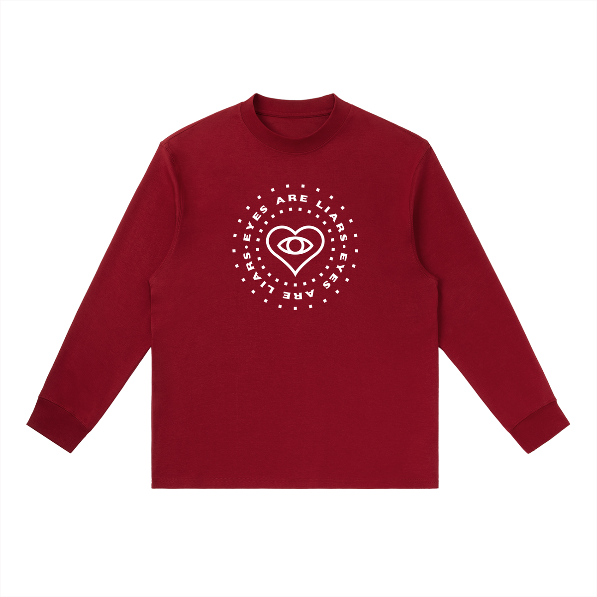 Eyes Are Liars • Light •  Essential Crewneck Long-Sleeve T-Shirt