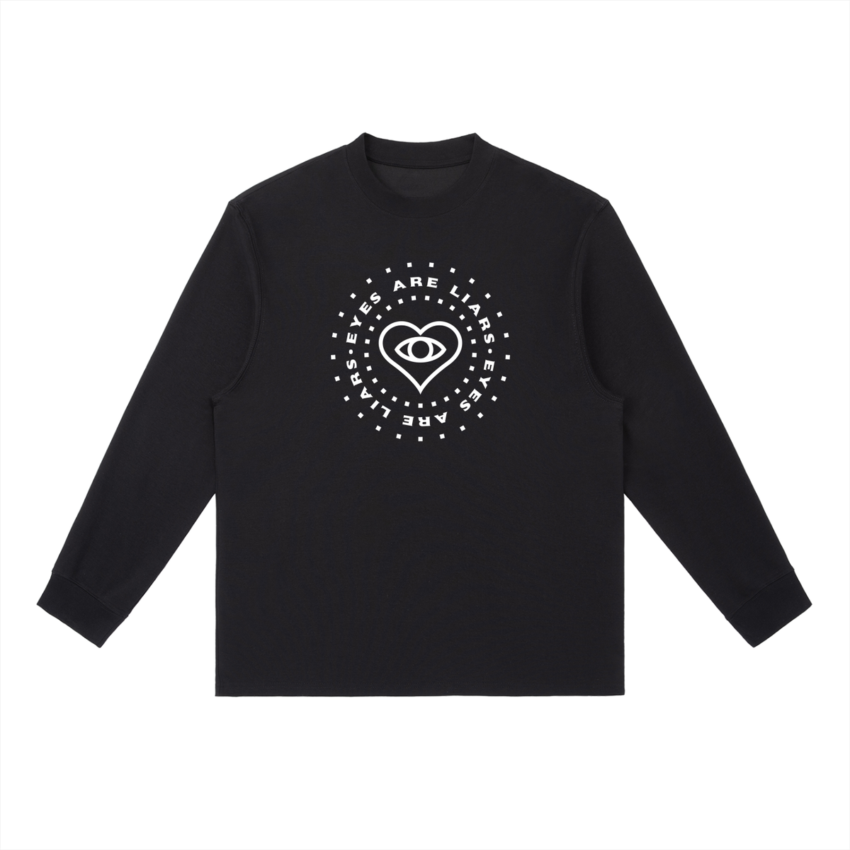 Eyes Are Liars • Light •  Essential Crewneck Long-Sleeve T-Shirt