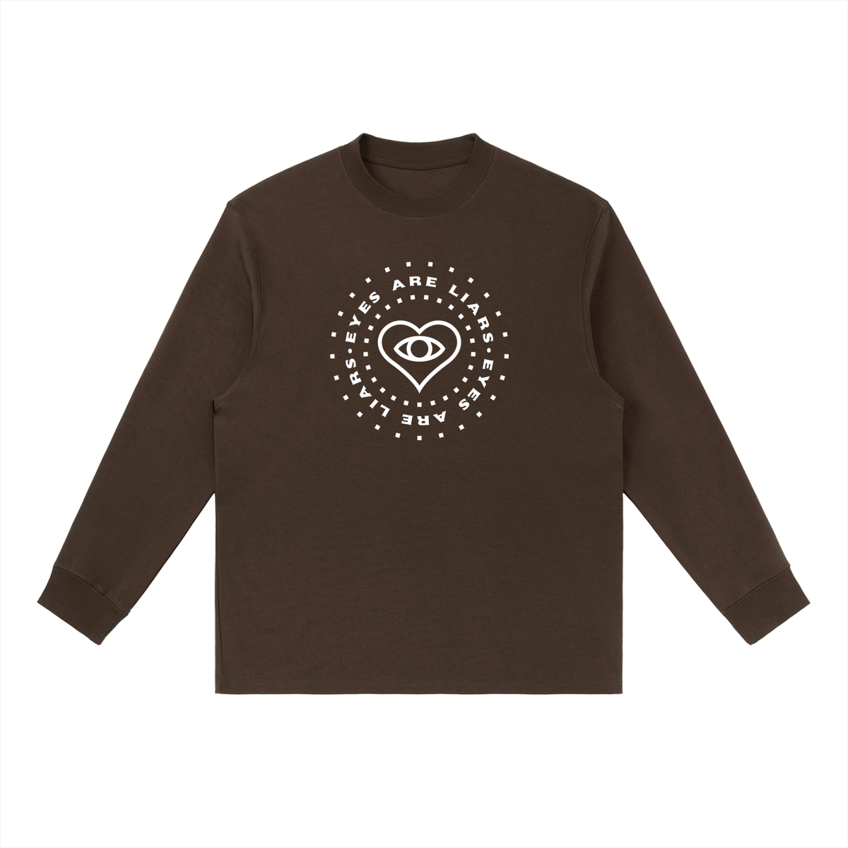 Eyes Are Liars • Light •  Essential Crewneck Long-Sleeve T-Shirt