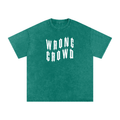 Wrong Crowd • Light • Snow Washed Oversized Pure Cotton T-Shirt
