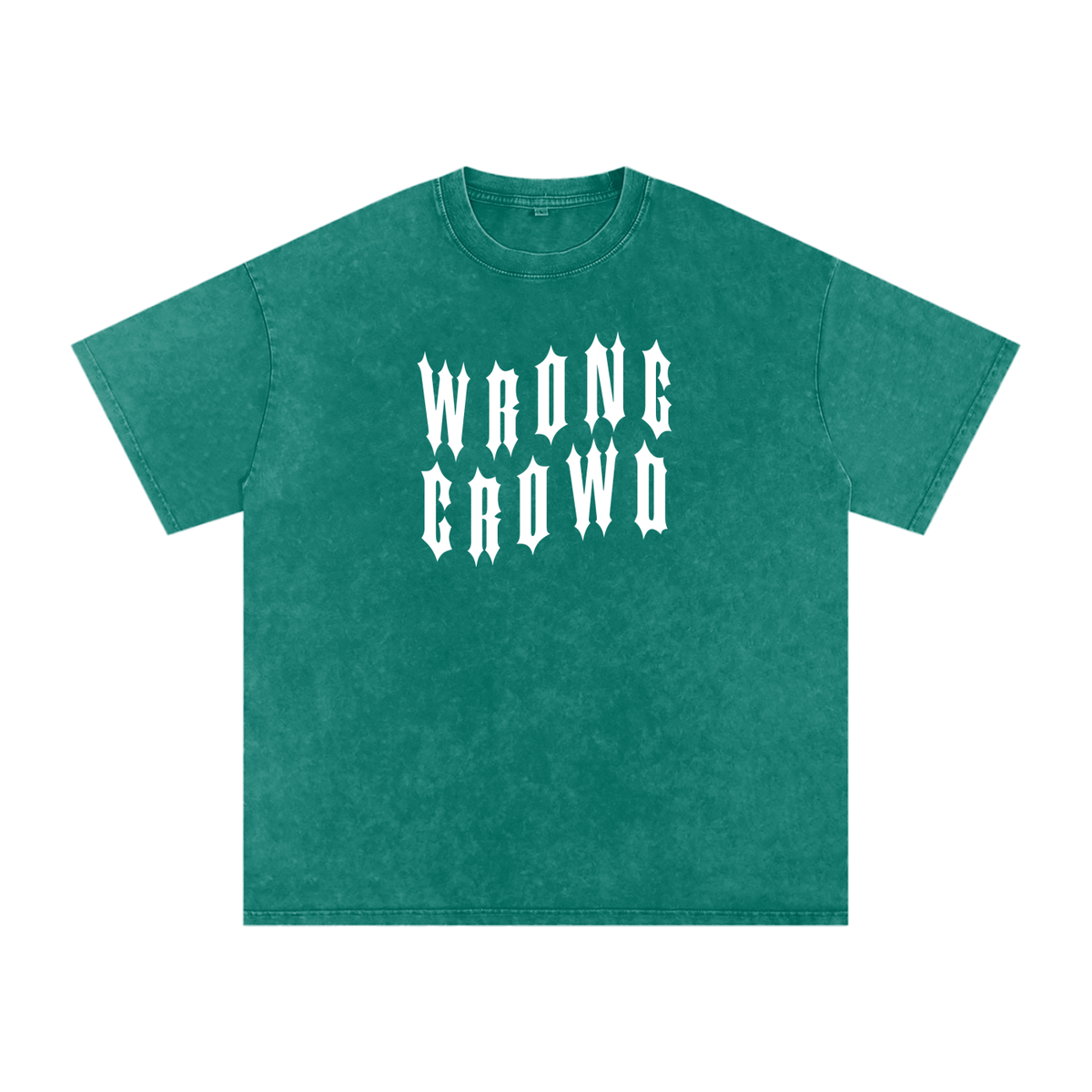 Wrong Crowd • Light • Snow Washed Oversized Pure Cotton T-Shirt