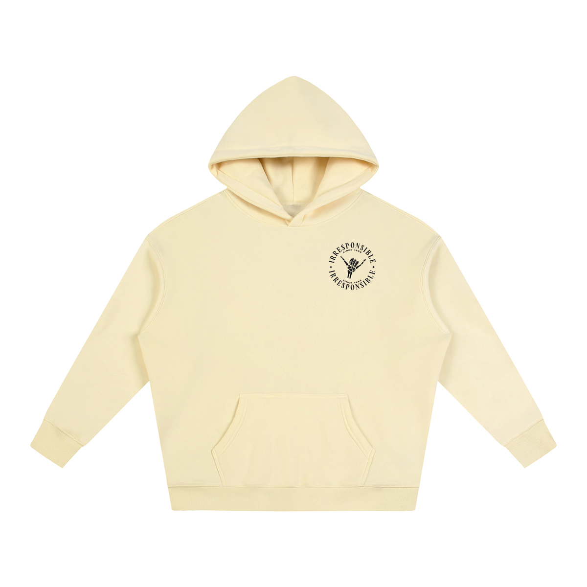 Irresponsible • Dark • Oversize Fleeced Hoodie